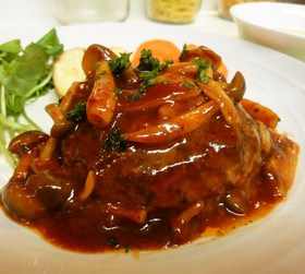 満足＊きのこソースのハンバーグ