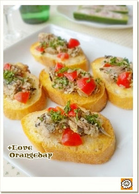 さば缶タルティーヌ