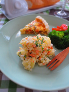 鮭とディルのポテトサラダ