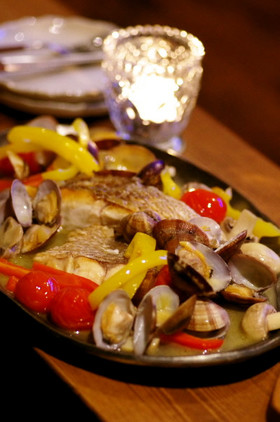 簡単☆鯛のアクアパッツァ