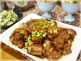 スペアリブのこってりマーマレード煮こみ♪