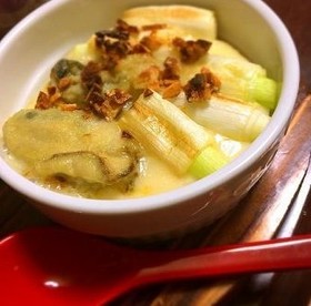 簡単！牡蠣とネギの贅沢焼きココットカマン
