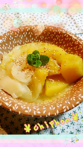 さつまいも＆玉ねぎ☆ホクホク塩麹バター煮