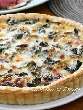 絶品☆ホウレンソウとホタテのキッシュ