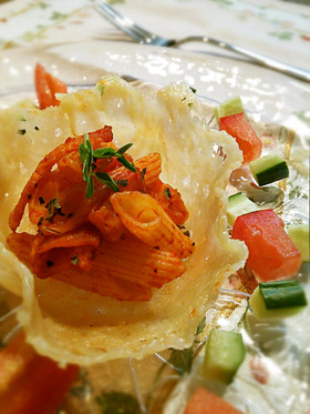 おつまみペンネ＊チーズの器とともに♡