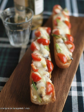 オイルサーディンのタルティーヌ。