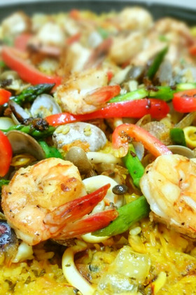 ★本格パエリア★ホットプレートで超簡単 