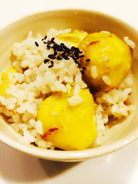 圧力鍋で簡単栗ご飯