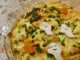 濃厚～かぼちゃソースのマカロニグラタン☆