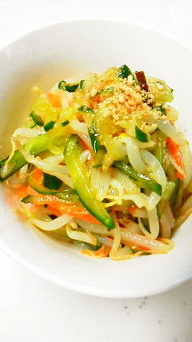 作り置き☆もやしときゅうりの簡単ナムル☆