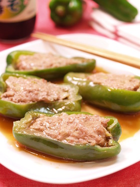 レンジで５分☆餃子ピーマン