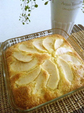 簡単☆ホットケーキミックスでりんごケーキ