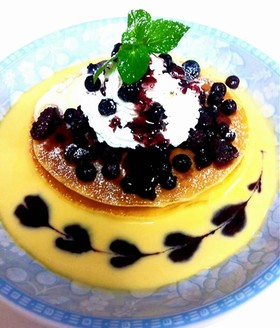 お店みたい♪おしゃれなベリー・パンケーキ
