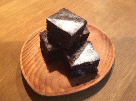 オリーブ油とココアで、ブラウニー❤️