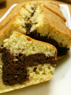 HMで☆マーブルバナナパウンドケーキ