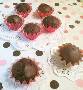 バレンタインに♡簡単チョコカップケーキ