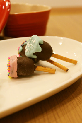 バレンタインに＊簡単ロリポップチョコ。