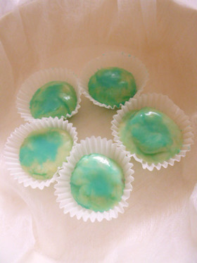 バレンタイン♡ブルーのホワイト生チョコ