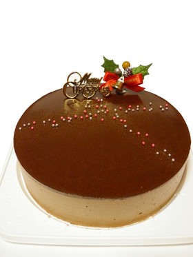 ガトーショコラとチョコ ムースのケーキ