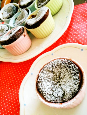 チョコスプレッドdeチョコスフレケーキ♪