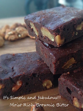 しっとり濃厚*生ブラウニー❤ビター