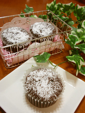 マフィン型deお手軽ガトーショコラ♪