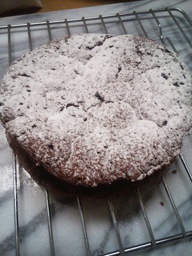 粉不使用★板チョコ３枚deガトーショコラ