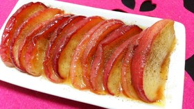 皮ごとフライパンで焼きりんご♪