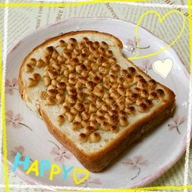 キャラメルチョコチップ♡練乳♡トースト♪