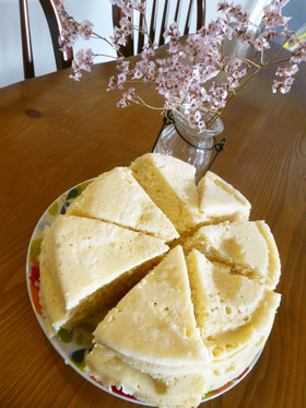 レンジで簡単♪練乳蒸しパン♡