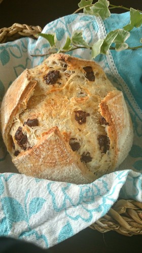 自家製酵母☆チョコ入りカンパーニュ★