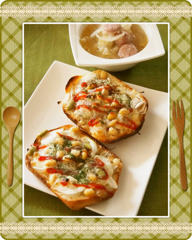 コストコ・トルタパンde豆チーズトースト