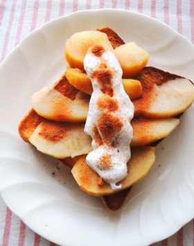 カフェ風❤アップルシナモントースト