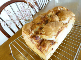 ☆米粉のシナモンロール風食パン☆