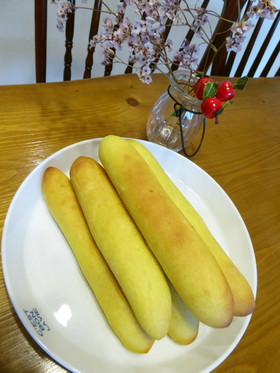 かぼちゃのスティックパン♡ノンオイル♪