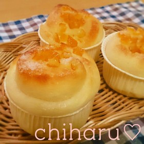 ふわっふわ♡オレンジ香るふんわりパン♡