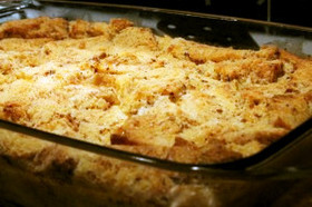 イギリス風バニラブレッドプディング