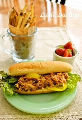 5分で作れる　本格的BBQサンドイッチ