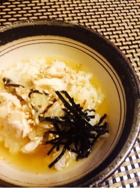 【10分】夜食に☆ササミわさびおろし茶漬