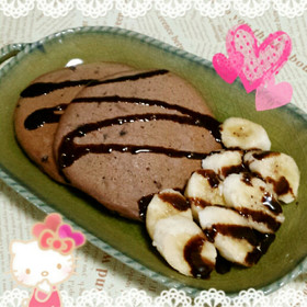 チョコチップ♡ココア♡パンケーキ♪