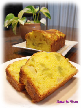 紅玉とさつま芋のパウンドケーキ