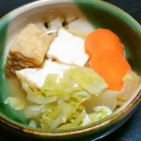 簡単☆厚揚げと白菜・人参の煮物♪