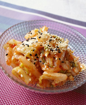 白菜消費に！白菜のキムチサラダ