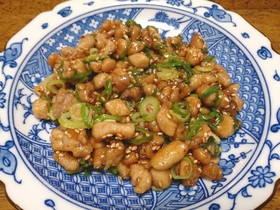 鶏もも肉の甘辛酢炒め