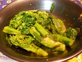 菜の花のカラシあえ