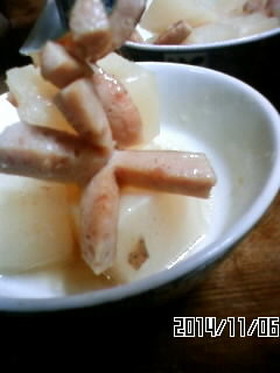 ♦カブとウインナーの煮込み