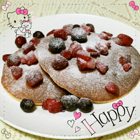 朝食♡ふわふわ♡スフレ♡パンケーキ♪