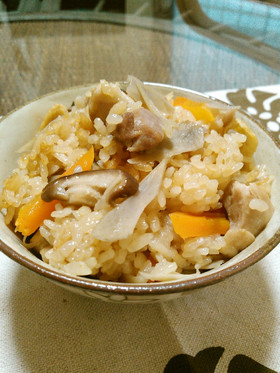 鶏ごぼう♡五目炊き込みごはん