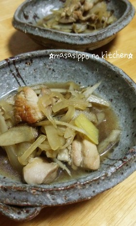 スピード煮物☆鶏ごぼうのしゃきしゃき煮