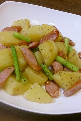 お弁当にも！新じゃがとウインナーのソテー